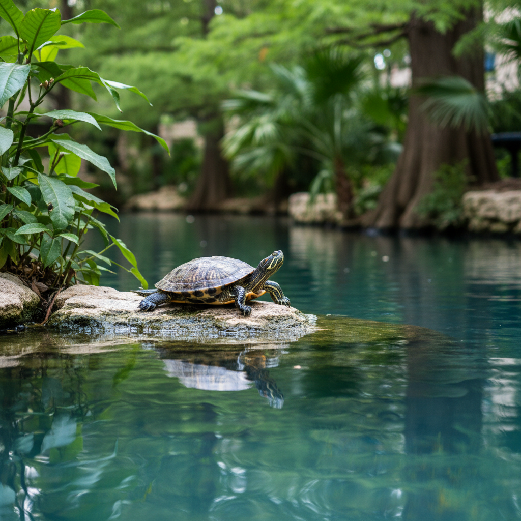 As a San Antonio ophthalmology clinic, this is a soothing image of the San Antonio Riverwalk.
